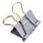 EZ Binder Clips, (25) Small (0.75"), (25) Medium (1.25"), (5) Large (2"), Gray, 55/Pack1