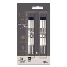 Quinkflow Refill for Parker Ballpoint Pen, Medium Conical Tip, Black Ink, 10/Pack1