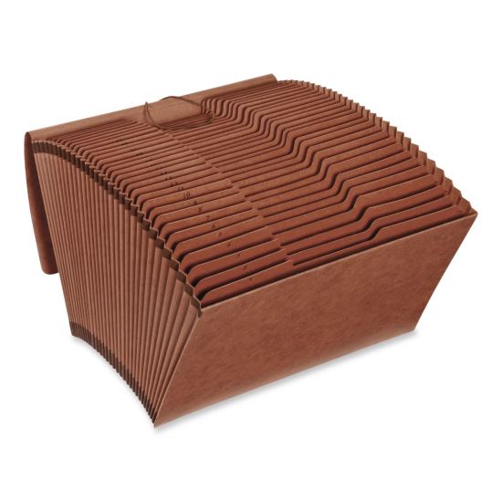 Heavy-Duty Expanding File, Numeric Index, 3.75" Expansion, 31 Sections, Elastic Band Closure, 1/3-Cut Tabs, Legal Size, Brown1