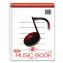 Music Notebook, Music Transcription Format: 12 Staves, White Cover, (32) 11 x 8.5 Sheets1