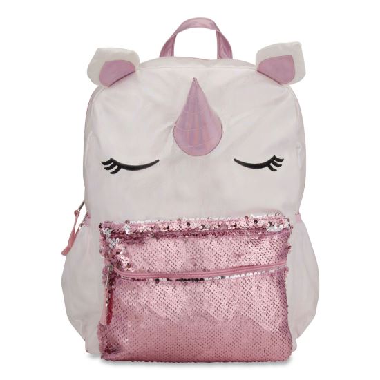 Adorable Unicorn Backpack, 12 x 5 x 16, White/Pink1