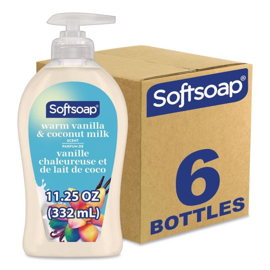 Liquid Hand Soap Pumps, Vanilla and Coconut, 11.25 oz, 6/Carton1