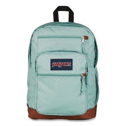 Cool Student Laptop Backpack, Fits Devices Up to 15", Polyester/Synthetic Leather, 12 x 8 x 17, Faded Sage1