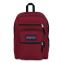 Big Student Backpack, Fits Devices Up to 15", Polyester, 13 x 7.5 x 17, Russet Red1