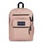 Big Student Backpack, Fits Devices Up to 15", Polyester, 13 x 7.5 x 17, Misty Rose1
