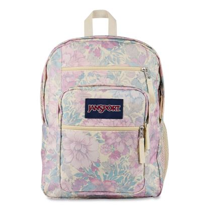Big Student Backpack, Fits Devices Up to 15", Polyester, 13 x 7.5 x 17, Faded Tapestry1