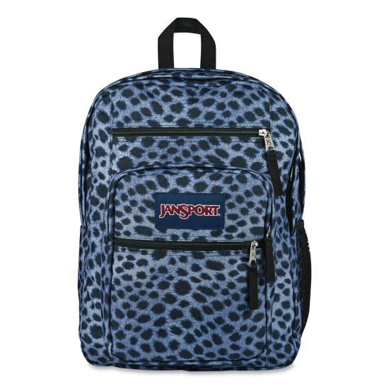 Big Student Backpack, Fits Devices Up to 15", Polyester, 13 x 7.5 x 17, Surreal Spots1