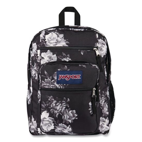 Big Student Backpack, Fits Devices Up to 15", Polyester, 13 x 7.5 x 17, Magnolia Mirage1