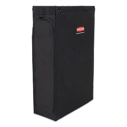 Side Load Linen Bag for Rubbermaid Commercial 2202581, 2202527, 2202587 Carts, 3.7 Bushels, 9 x 21.1 x 33, Black, 4/CT1