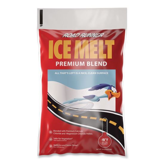 Road Runner Ice Melt, 20 lb Bag, 100 Bags/Pallet1