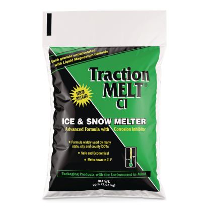 Traction Melt CI Ice and Snow Melter, 20 lb Bag, 120/Pallet1