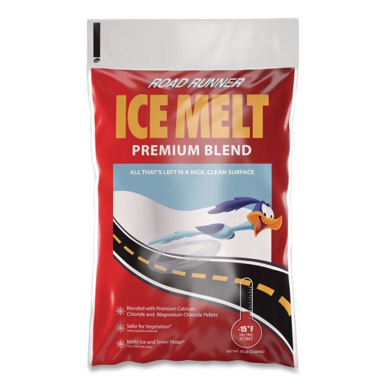 Road Runner Ice Melt, 50 lb Bag, 50 Bags/Pallet1