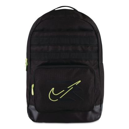 Russell Wilson Nike Pro Laptop Backpack, Fits Devices Up to 17", 13 x 7 x 19, Black/Green1