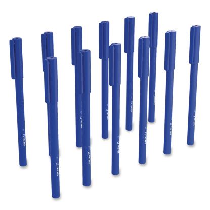 Ballpoint Pen, Stick, Medium 1 mm, Blue Ink, Blue Barrel, 12/Pack, 36 Packs/Carton1