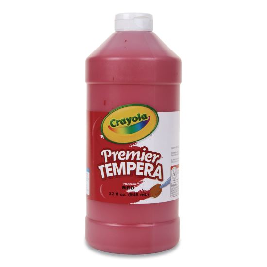 Premier Tempera Paint, Red, 32 oz Bottle1