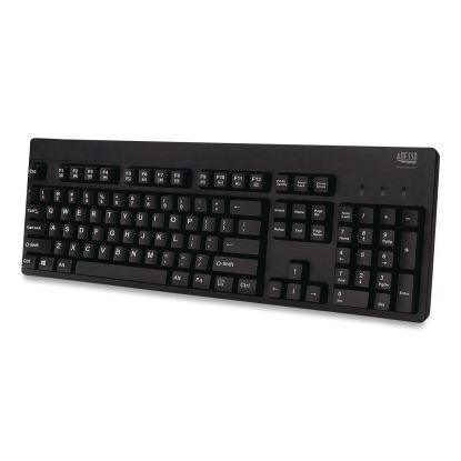 AKB630UB Antibacterial Waterproof Keyboard, 104, Keys, Black1