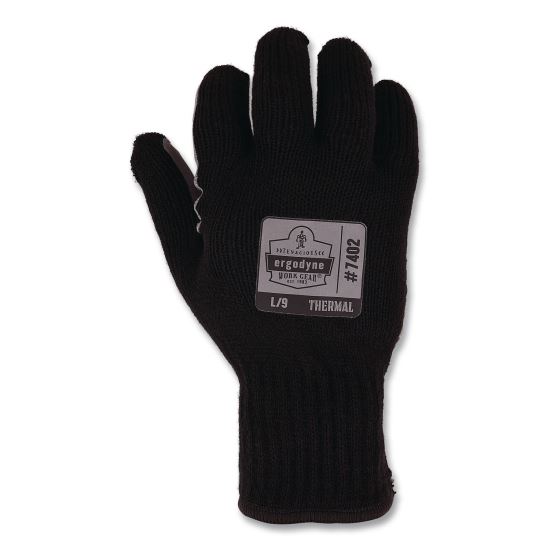 ProFlex 7402 Thermal Knit Cooler Gloves, 10" Long, X-Small (6), Black, Pair1