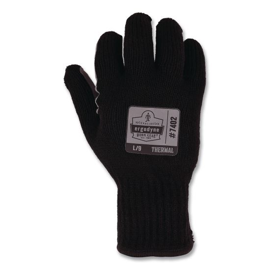 ProFlex 7402 Thermal Knit Cooler Gloves, 10" Long, Small (7), Black1
