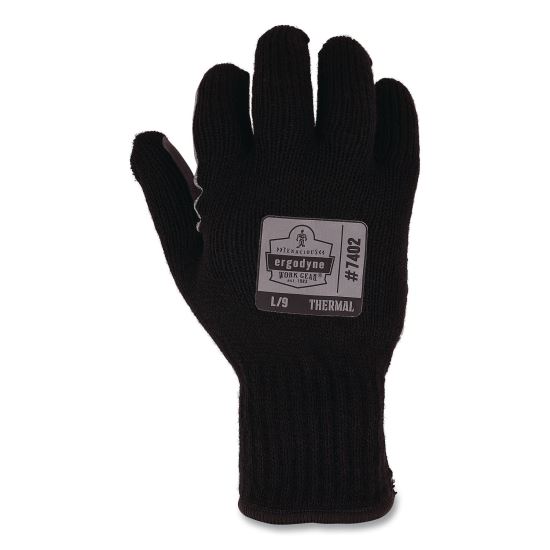 ProFlex 7402 Thermal Knit Cooler Gloves, 11" Long, Large (9), Black1