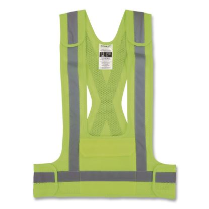 GloWear 8142BA Breakaway Type O Class 1 Hi-Vis Safety Vest, Polyester, Small/Medium, Lime1