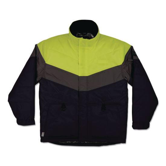 N-Ferno 6464 Insulated Freezer Jacket with AmpliFIRE Heat Reflective Lining, 4X-Large, Navy1