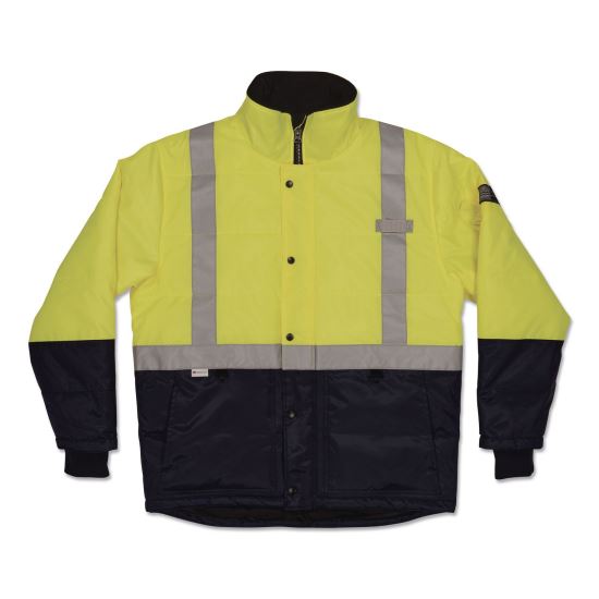 N-Ferno 6478 Class 2 Hi-Vis Freezer Jacket, X-Small, Lime1