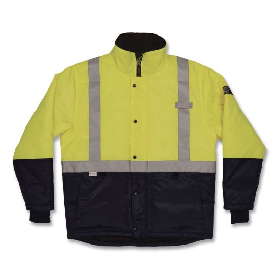 N-Ferno 6478 Class 2 Hi-Vis Freezer Jacket, Medium, Lime1