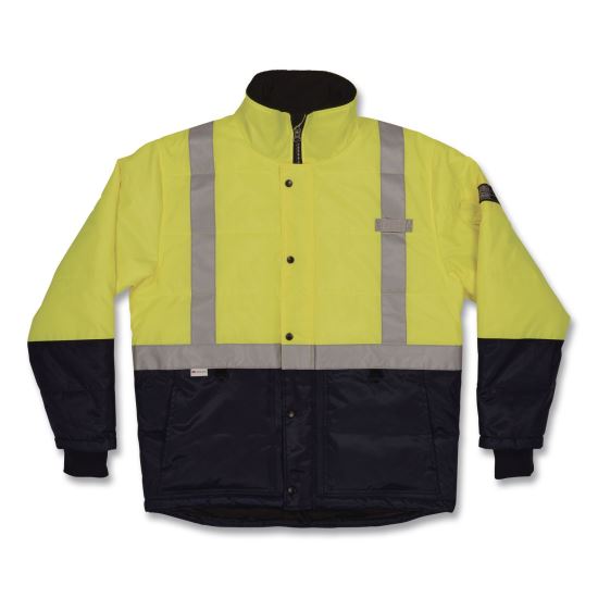 N-Ferno 6478 Class 2 Hi-Vis Freezer Jacket, X-Large, Lime1