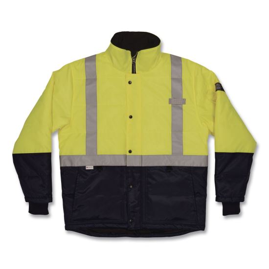 N-Ferno 6478 Class 2 Hi-Vis Freezer Jacket, 3X-Large, Lime1