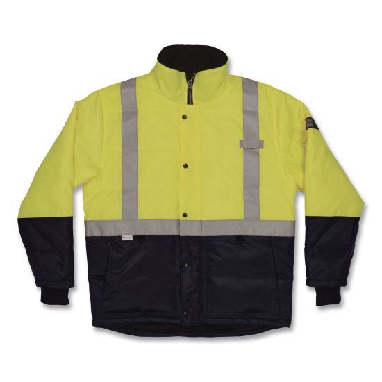 N-Ferno 6478 Class 2 Hi-Vis Freezer Jacket, 4X-Large, Lime1