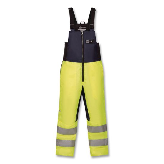 N-Ferno 6479 Hi-Vis Freezer Bib Overalls, X-Small, Lime1
