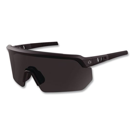 Skullerz AEGIR Color Enhancing Safety Glasses, Matte Black Nylon Frame, High Contrast Smoke Polycarbonate Lens1