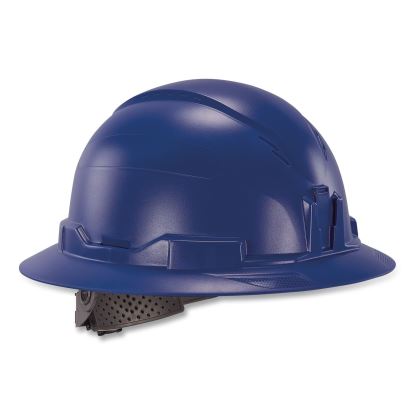 Skullerz 8963 Full Brim Class E Safety Helmet, 6-Point Rachet Suspension, Full Brim, Blue1