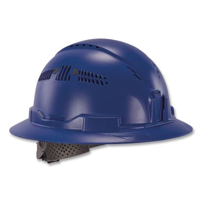 Skullerz 8964 Full Brim Class C Safety Helmet, 6-Point Ratchet Suspension, Blue1