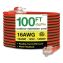 16 AWG Outdoor Extension Cord, 100 ft, 10 A, Orange1