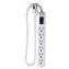 6 Outlet Mini Surge Protector, 2 ft Cord, 160 J, White1