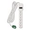 6 Outlet Surge Protector, 6 ft Cord, 250 J, White1