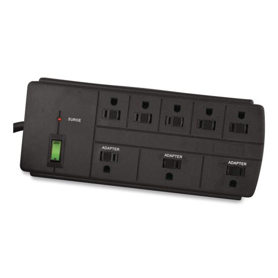 8 Outlet Surge Protector, 6 ft Cord, 750 J, Black1