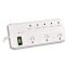 8 Outlet Surge Protector, 6 ft Cord, 750 J, White1