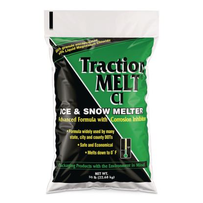 Traction Melt CI Ice and Snow Melter, 50 lb Bag, 50/Pallet1