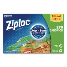 Sandwich Seal Top Bags, 6.5" x 5.88", Clear, 270/Box1