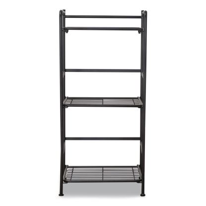 FlipShelf Three-Shelf Unit, 14.5w x 12d x 30.5h, Black1
