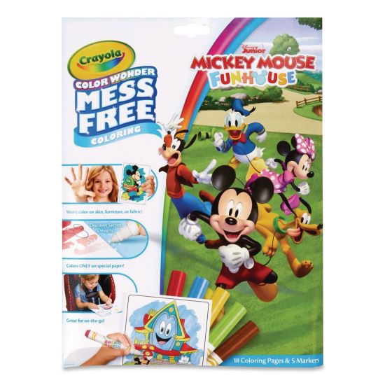 Color Wonder Mickey Mouse Clubhouse Coloring Book, Ages 3 and Up, 18 Pages1