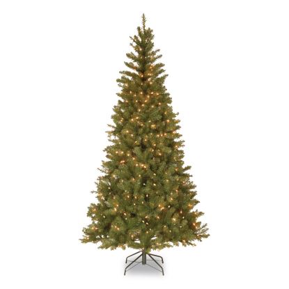 Pre-Lit Aspen Spruce Slim Tree, 42" x 42" x 78", Green Tree, Green Tree Stand1