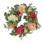 Mixed Garden Flowers Spring Wreath, 22" Diameter x 5"h, Pink1