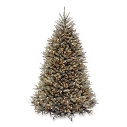 Pre-Lit Dunhill Fir Blue Spruce Tree, 59" x 59" x 90", Blue Tree, Green Tree Stand1