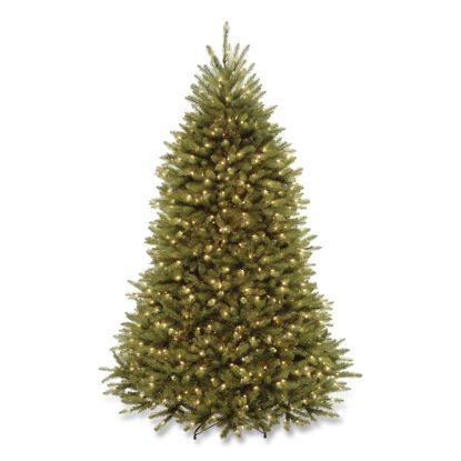 Pre-Lit Dunhill Fir Tree with PowerConnect, Clear Lights, 52" x 52" x 84", Green Tree, Green Tree Stand1