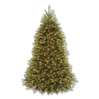 Pre-Lit Dunhill Fir Tree with PowerConnect, Dual Color Lights, 52" x 52" x 84", Green Tree, Green Tree Stand1