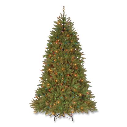 Pre-Lit Dunhill Fir Tree, 59" x 59" x 90", Green Tree, Green Tree Stand1