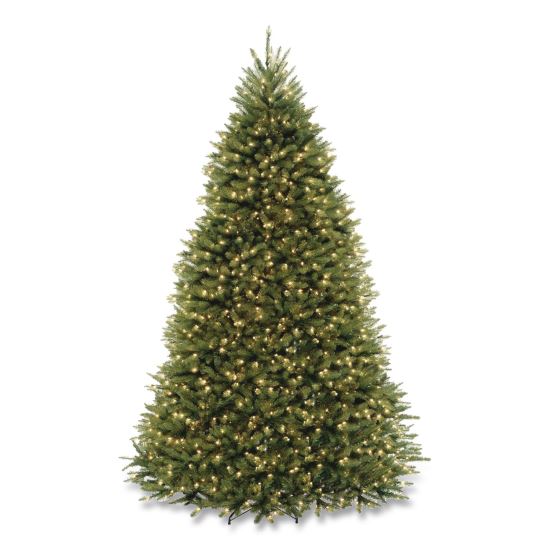 Pre-Lit Dunhill Fir Tree, 66" x 66" x 108", 1,100 Clear Lights, Green Tree, Green Tree Stand1